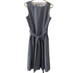 Anne Klein Gingham Checkered Dress Medium